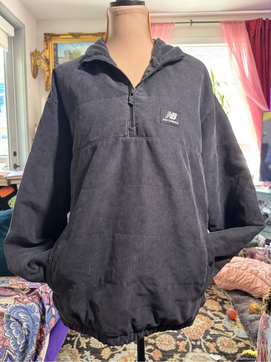 New Balance Sweaters - New Balance Athletics Winterized Corduroy Anorak Black Size S